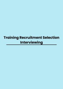 pelatihan Recruitment Selection Interviewing di jogja
