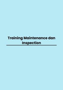 pelatihan Maintenance dan Inspection di jogja