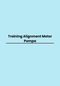 pelatihan Alignment Motor Pompa di jogja
