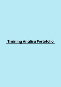 Training Analisa Portofolio pelatihan Analisa Portofolio di jogja