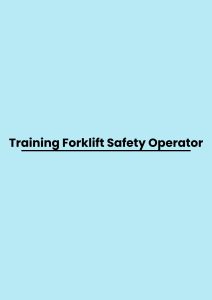 pelatihan Forklift Safety Operator di jogja