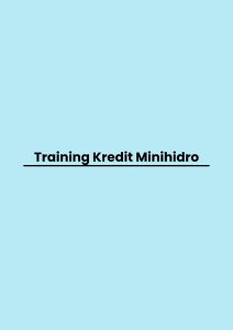 pelatihan Kredit Minihidro di jogja