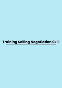 pelatihan Selling Negotiation Skill di jogja