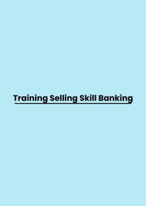 pelatihan Selling Skill Banking di jogja