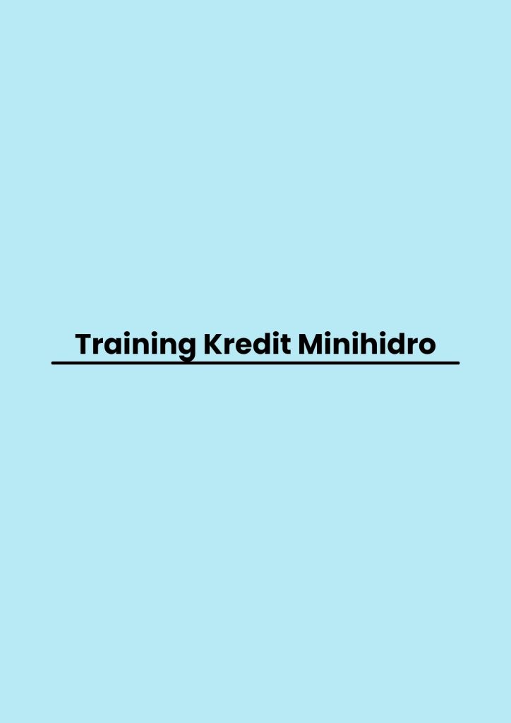 pelatihan Kredit Minihidro di jogja