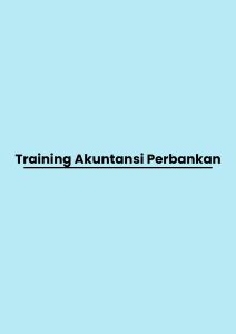 Training Akuntansi Perbankan pelatihan Akuntansi Perbankan di jogja