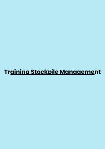 pelatihan Stockpile Management di jakarta