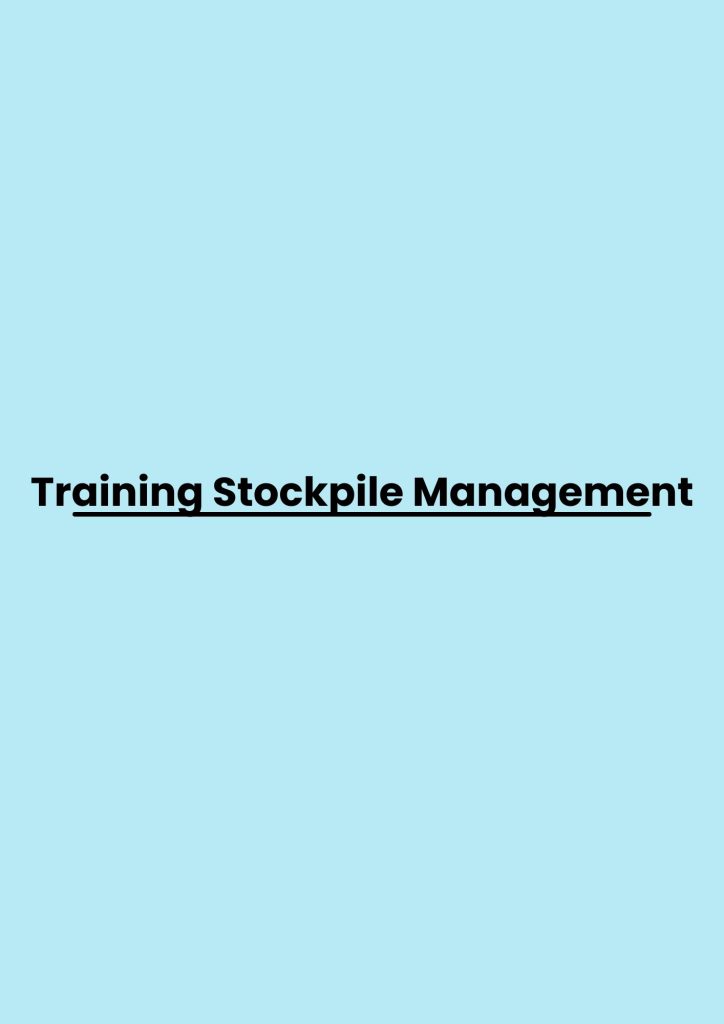 pelatihan Stockpile Management di jakarta