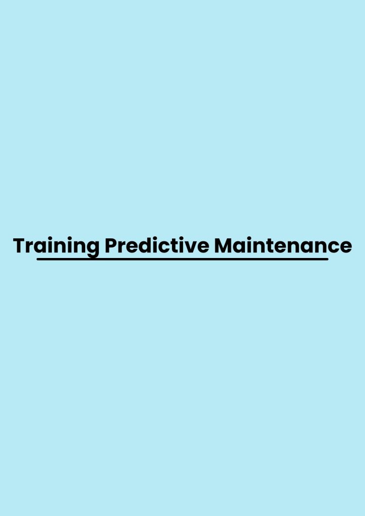 Training Predictive Maintenance pelatihan Predictive Maintenance di jogja