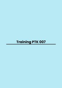 pelatihan PTK 007 di jogja