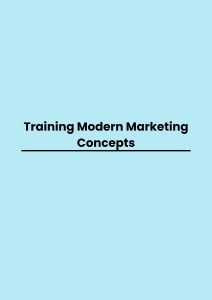 pelatihan Modern Marketing Concepts di jogja
