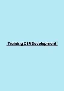 pelatihan CSR Development di jakarta