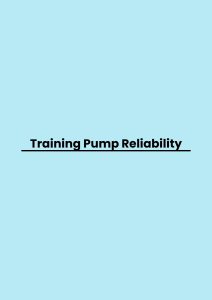 pelatihan Pump Reliability di jogja